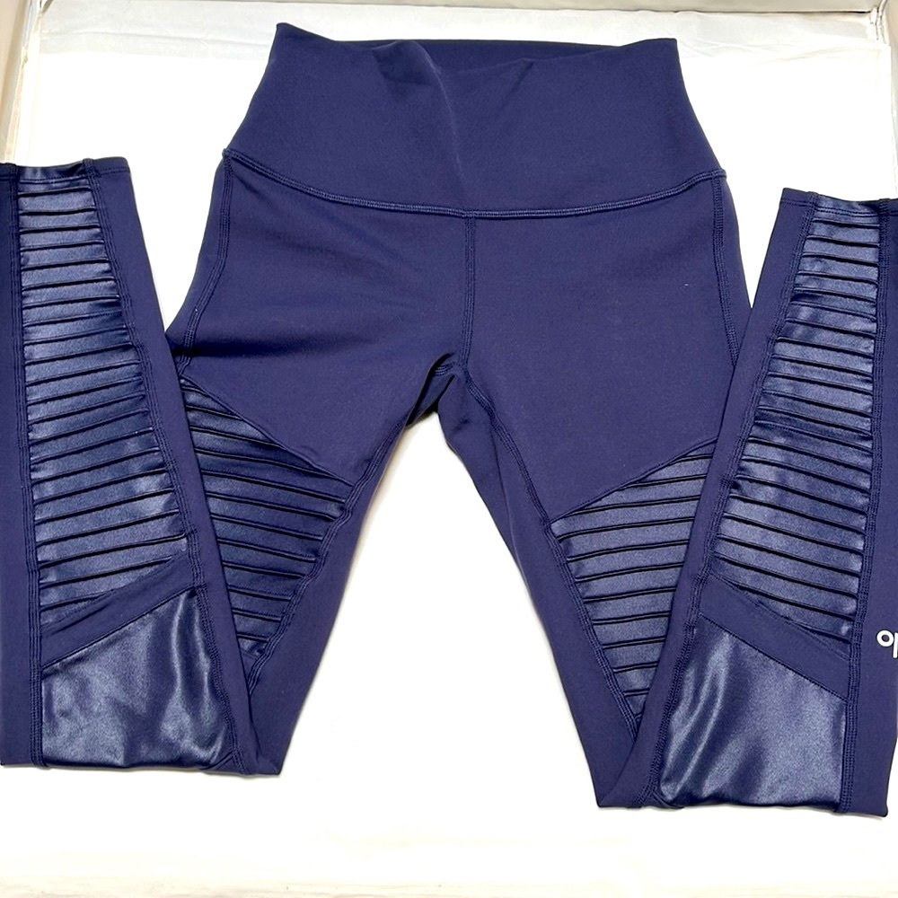 ALO- High-Waist Moto Legging.